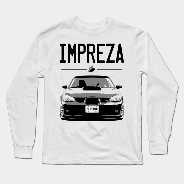 Subaru Impreza Long Sleeve T-Shirt by mufflebox